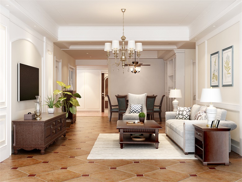 幸福海岸圣莫里斯精装房软装设计